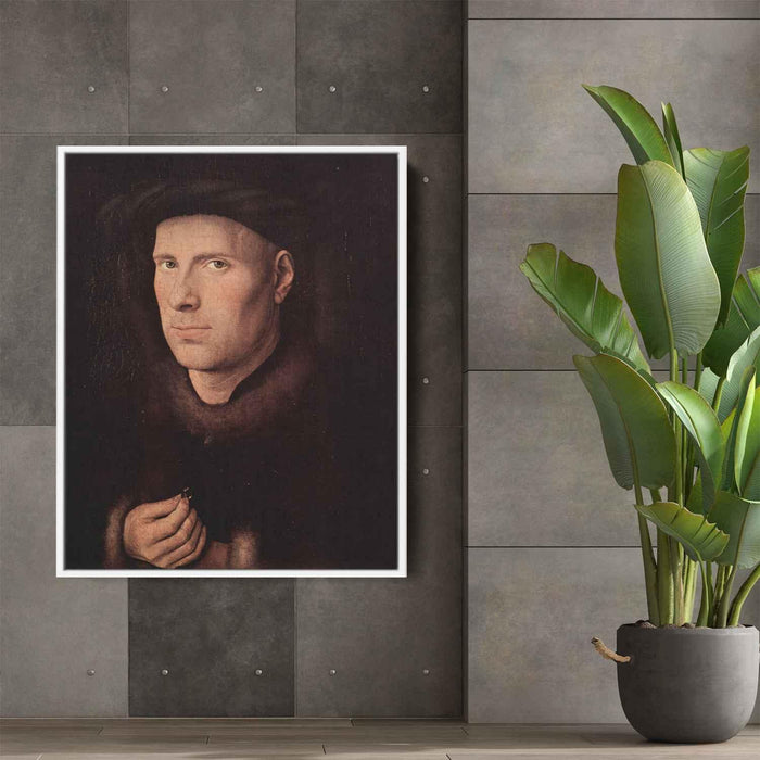 Portrait of Jan de Leeuw (1436) by Jan van Eyck - Canvas Artwork