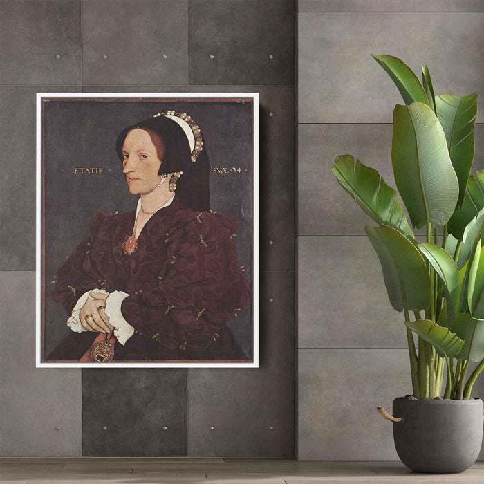 Portrait of Margaret Wyatt, Lady Lee by Hans Holbein the Younger - Canvas Artwork