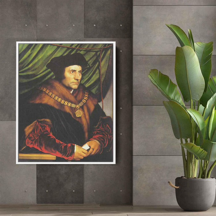 Portrait of Sir Thomas More (1527) by Hans Holbein the Younger - Canvas Artwork