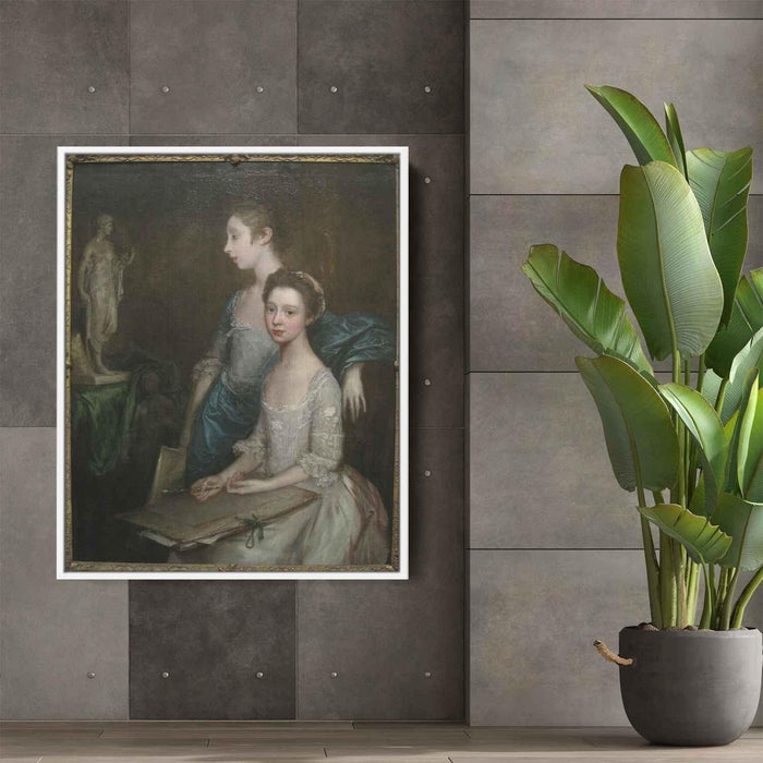 Portrait of the Artist's Daughters by Thomas Gainsborough - Canvas Artwork