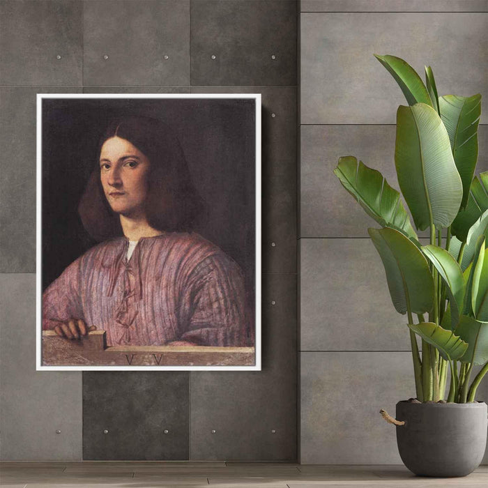 Portrait of young man (Giustiniani Portrait) (1504) by Giorgione - Canvas Artwork