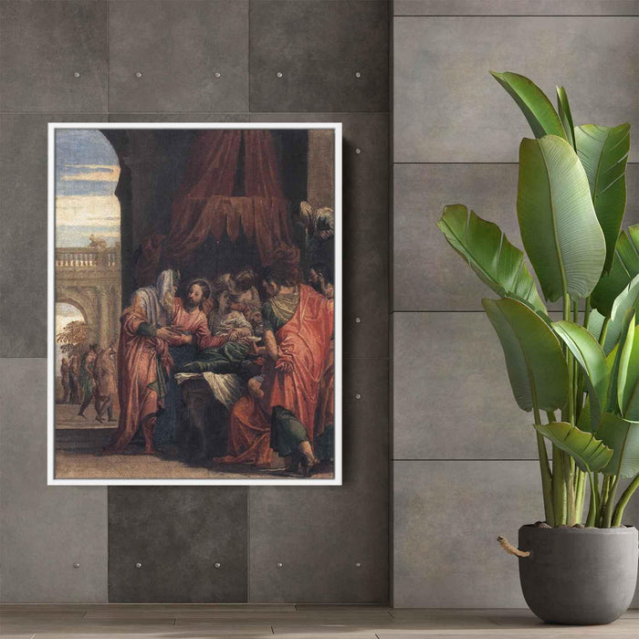 Raising of the Daughter of Jairus (1546) by Paolo Veronese - Canvas Artwork