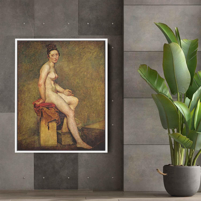 Seated Nude, Mademoiselle Rose by Eugene Delacroix - Canvas Artwork