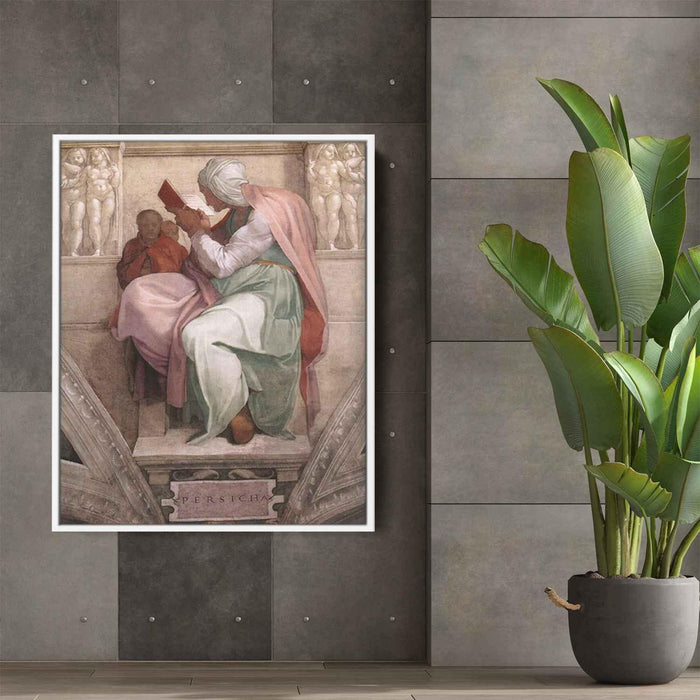 Sistine Chapel Ceiling: The Persian Sibyl (1511) by Michelangelo - Canvas Artwork