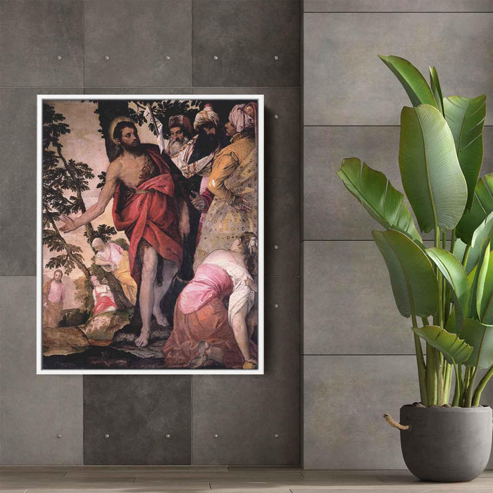 St John the Baptist Preaching (1562) by Paolo Veronese - Canvas Artwork