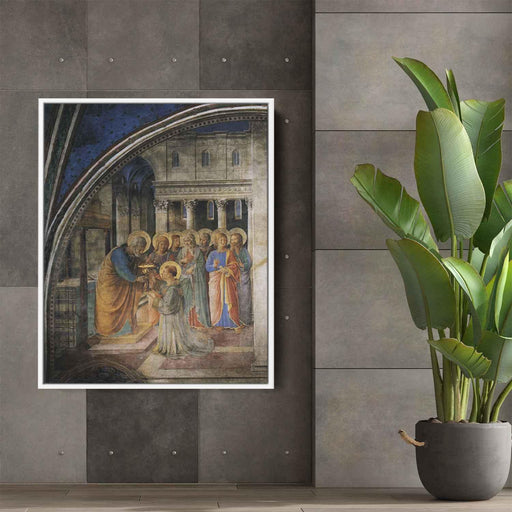 St. Peter Consacrates Stephen as Deacon (1449) by Fra Angelico - Canvas Artwork