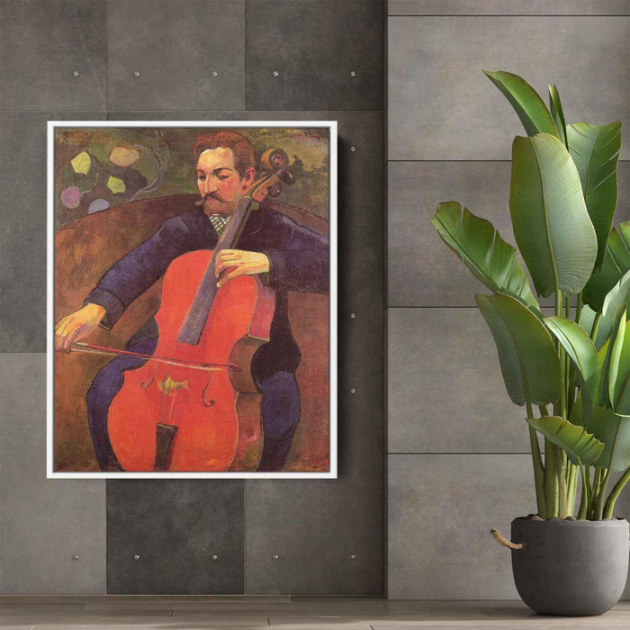 The Cellist (Portrait of Upaupa Scheklud) (1894) by Paul Gauguin - Canvas Artwork