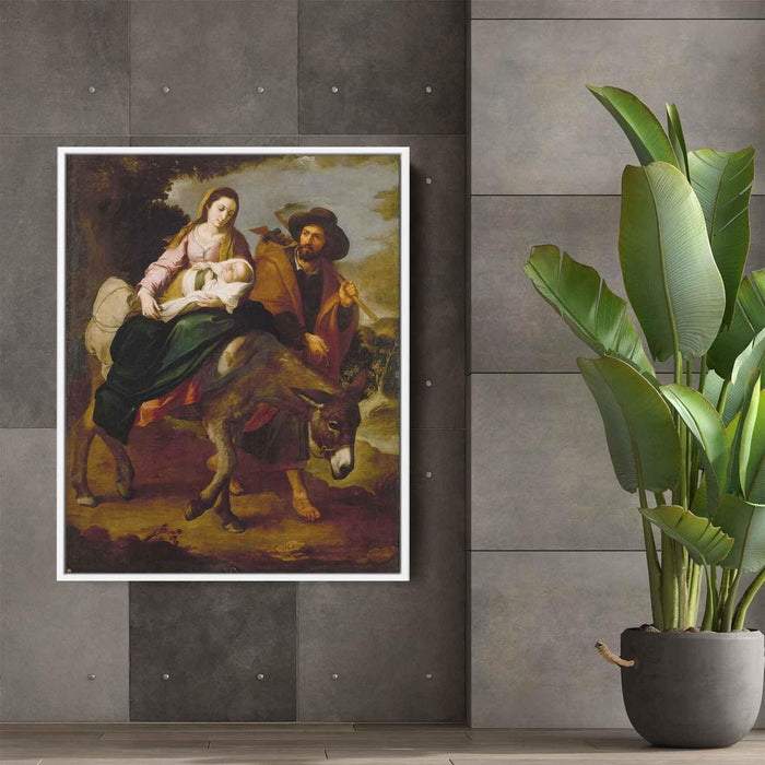 The Flight into Egypt (1650) by Bartolome Esteban Murillo - Canvas Artwork