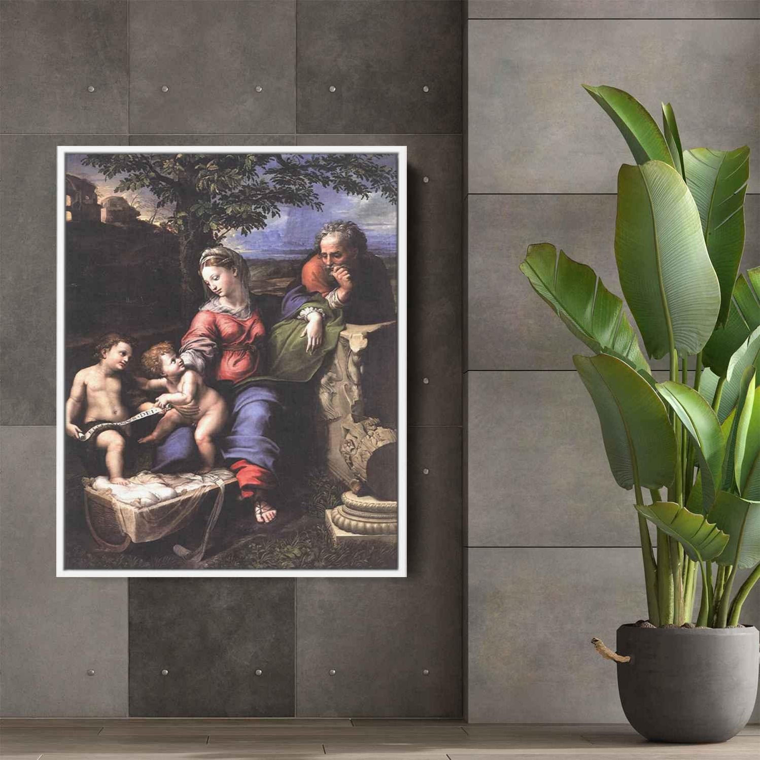 The Holy Family of the Oak Tree (1518) by Raphael - Canvas Artwork — Kanvah