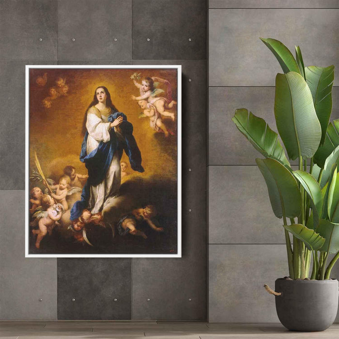 The Immaculate Conception (oil on canvas) (1655) by Bartolome Esteban Murillo - Canvas Artwork