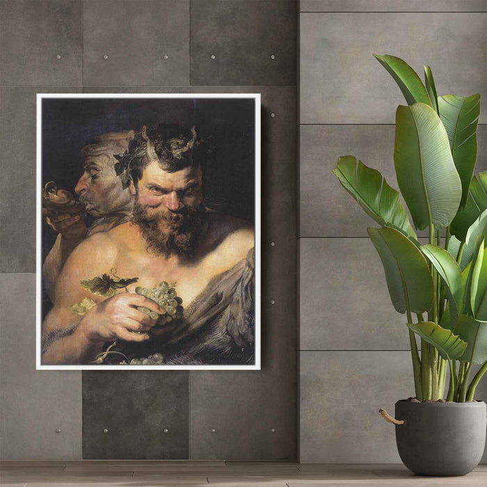 Two Satyrs (1619) by Peter Paul Rubens - Canvas Artwork