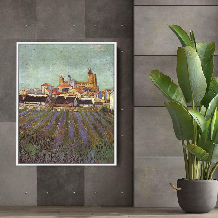 View of Saintes-Maries (1888) by Vincent van Gogh - Canvas Artwork