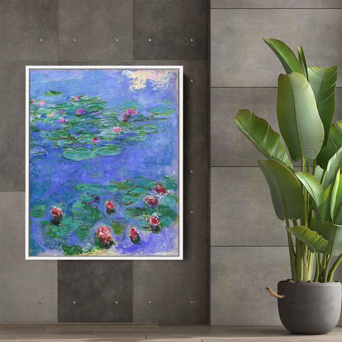 Water Lilies Red (1919) by Claude Monet - Canvas Artwork