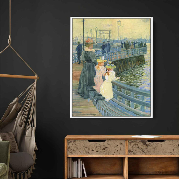 City Point Bridge (1897) by Maurice Prendergast - Canvas Artwork