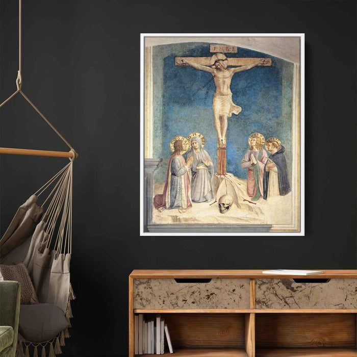 Crucifixion with the Virgin and Sts. Cosmas, John the Evangelist and Peter Martyr by Fra Angelico - Canvas Artwork