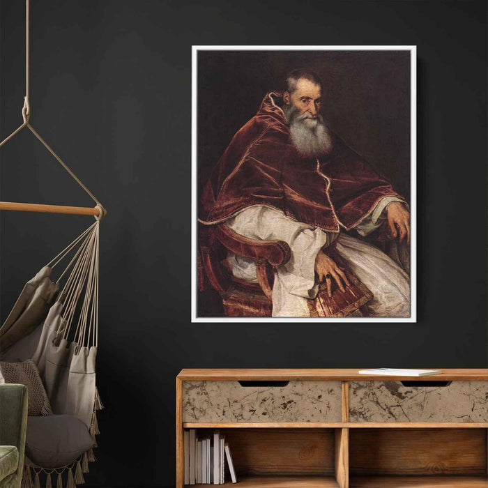 Pope Paul III (1543) by Titian - Canvas Artwork