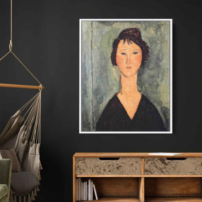 Portrait of a Woman (1919) by Amedeo Modigliani - Canvas Artwork