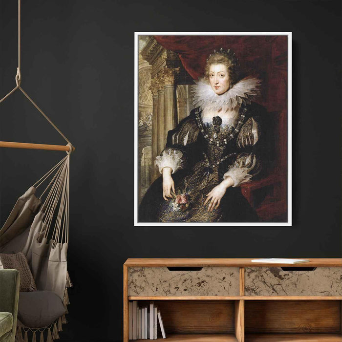 Portrait of Anne of Austria (1622) by Peter Paul Rubens - Canvas Artwork