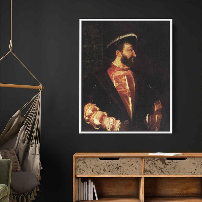 Portrait of Francis I (1539) by Titian - Canvas Artwork