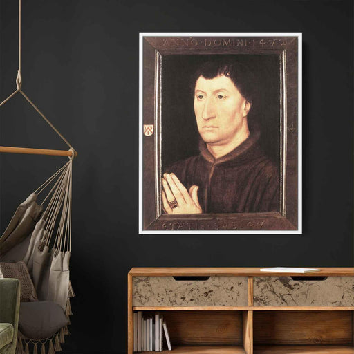 Portrait of Gilles Joye (1472) by Hans Memling - Canvas Artwork