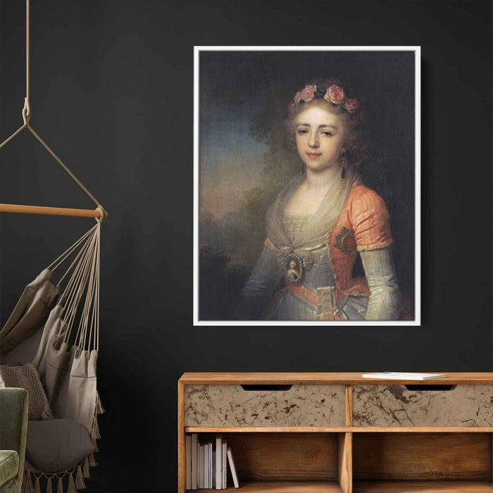 Portrait of Grand Duchess Alexandra by Vladimir Borovikovsky - Canvas Artwork