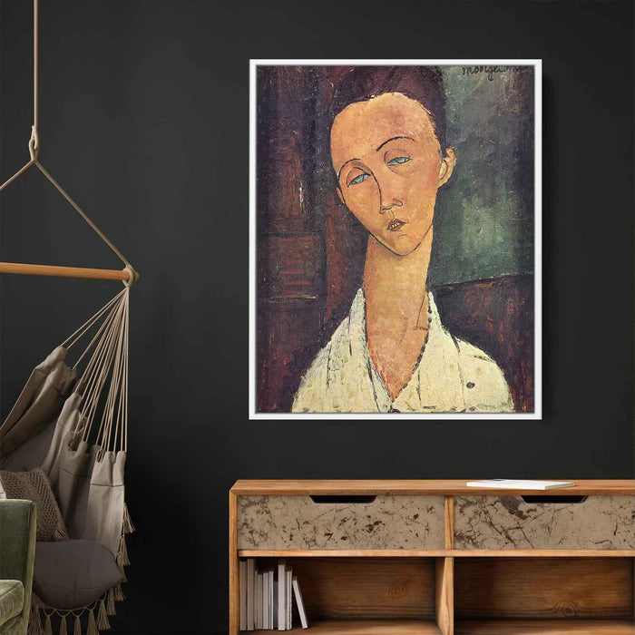 Portrait of Lunia Czechowska (1918) by Amedeo Modigliani - Canvas Artwork