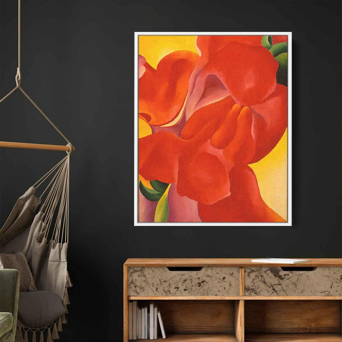 Red Canna (1923) by Georgia O'Keeffe - Canvas Artwork