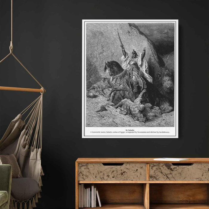 Saladin by Gustave Dore - Canvas Artwork