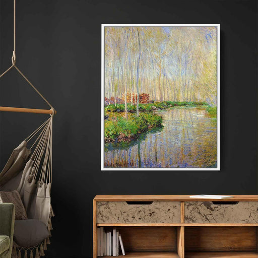 The River Epte (1885) by Claude Monet - Canvas Artwork