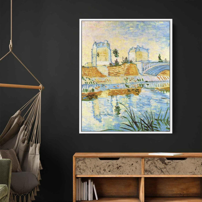 The Seine with the Pont de Clichy (1887) by Vincent van Gogh - Canvas Artwork