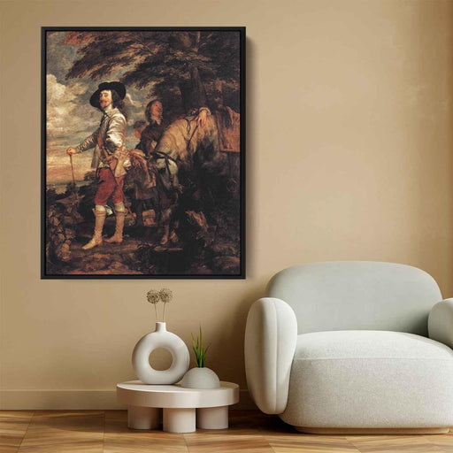 Charles I, King of England at the Hunt by Anthony van Dyck - Canvas Artwork