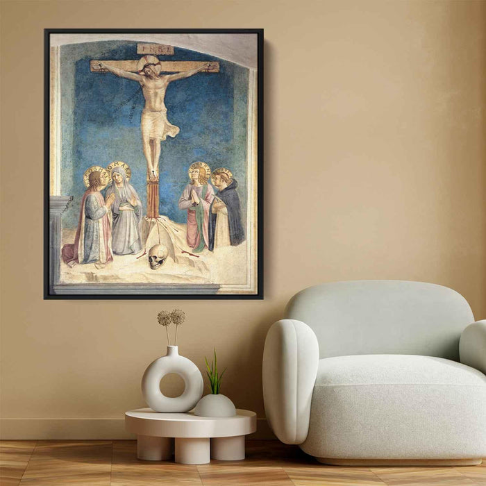 Crucifixion with the Virgin and Sts. Cosmas, John the Evangelist and Peter Martyr by Fra Angelico - Canvas Artwork