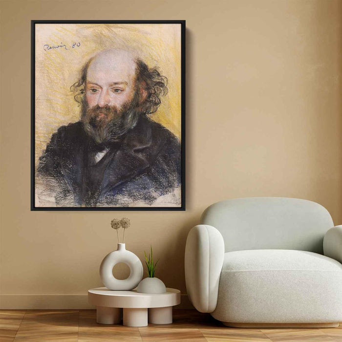 Paul Cezanne (1880) by Pierre-Auguste Renoir - Canvas Artwork