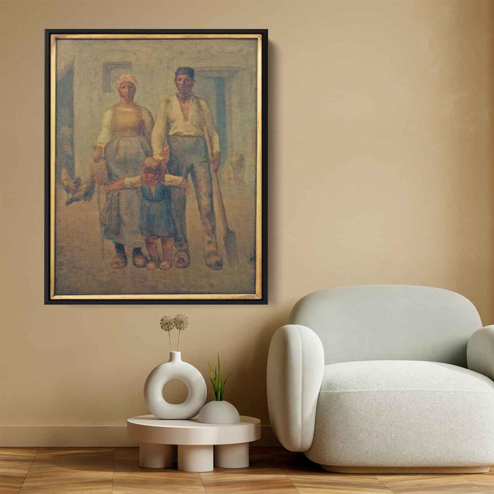 Peasant family by Jean-Francois Millet - Canvas Artwork