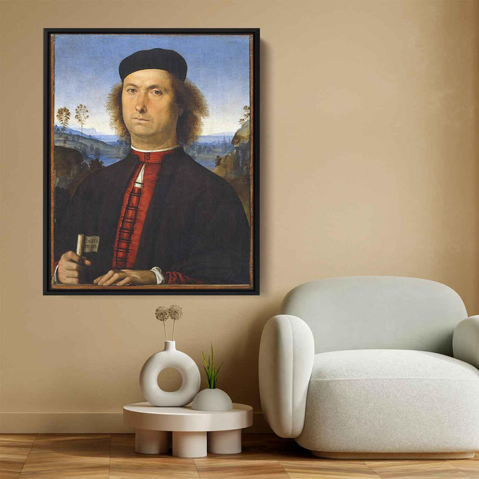 Portrait of Francesco delle Opere (1494) by Pietro Perugino - Canvas Artwork