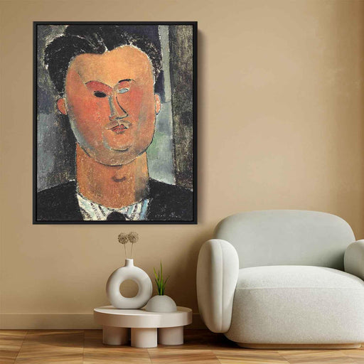 Pierre Reverdy (1915) by Amedeo Modigliani - Canvas Artwork