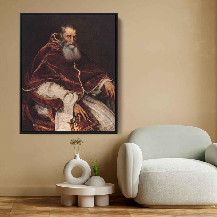 Pope Paul III (1543) by Titian - Canvas Artwork