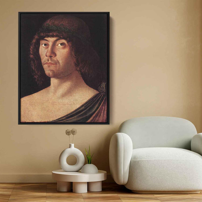 Portrait of a Humanist (1480) by Giovanni Bellini - Canvas Artwork