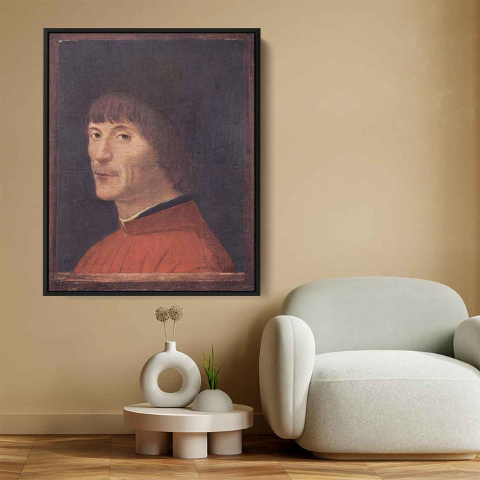 Portrait of a Man (1460) by Antonello da Messina - Canvas Artwork