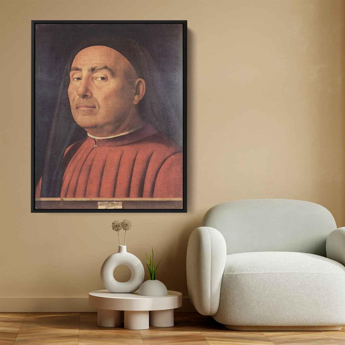 Portrait of a Man (Trivulzio portrait) (1476) by Antonello da Messina - Canvas Artwork