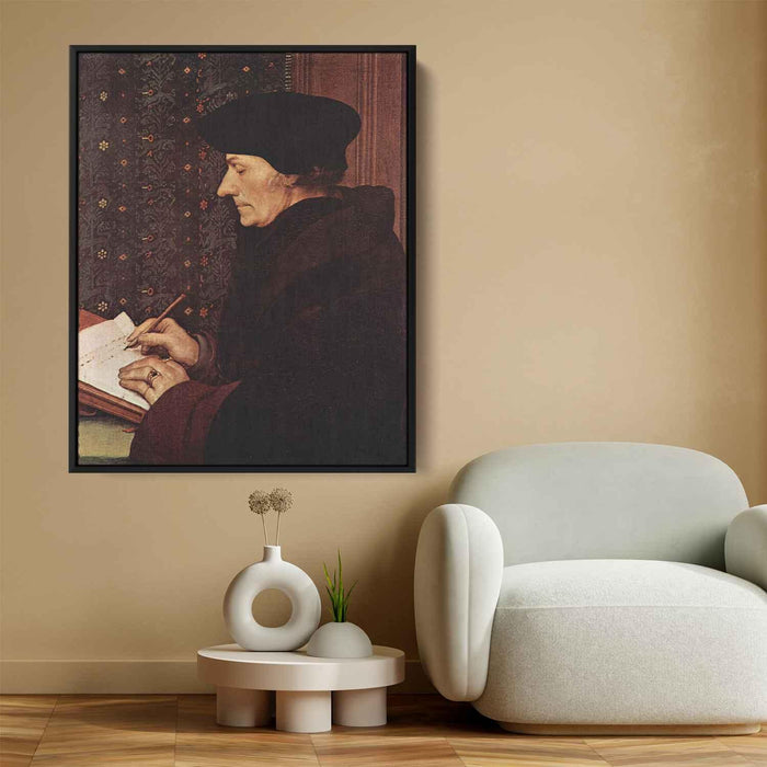 Portrait of Desiderius Erasmus (1523) by Hans Holbein the Younger - Canvas Artwork