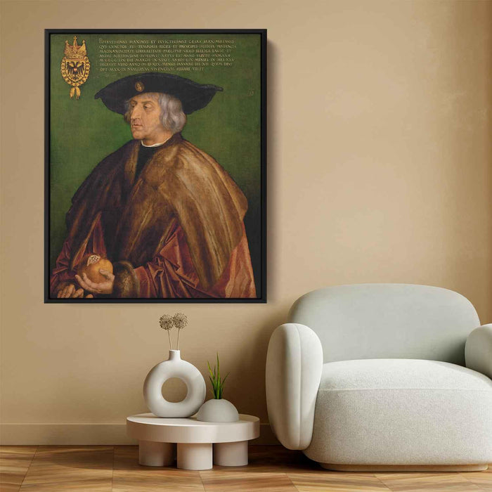 Portrait of Emperor Maximilian I (1518) by Albrecht Durer - Canvas Artwork