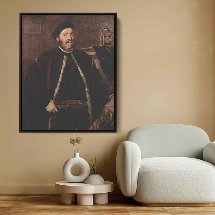 Portrait of Fabrizio Salvaresio (1558) by Titian - Canvas Artwork