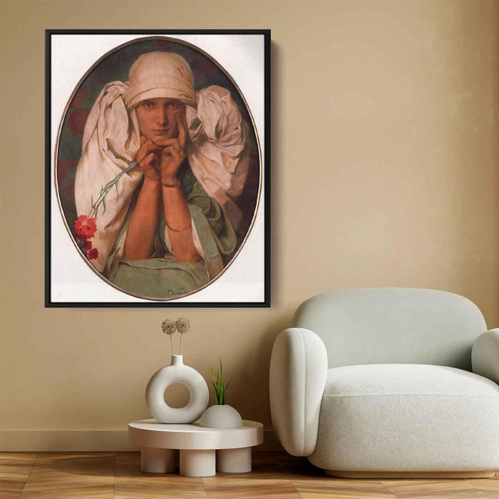 Portrait of Jiri (1925) by Alphonse Mucha - Canvas Artwork