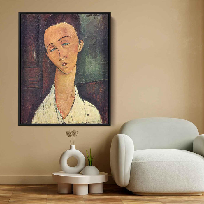 Portrait of Lunia Czechowska (1918) by Amedeo Modigliani - Canvas Artwork