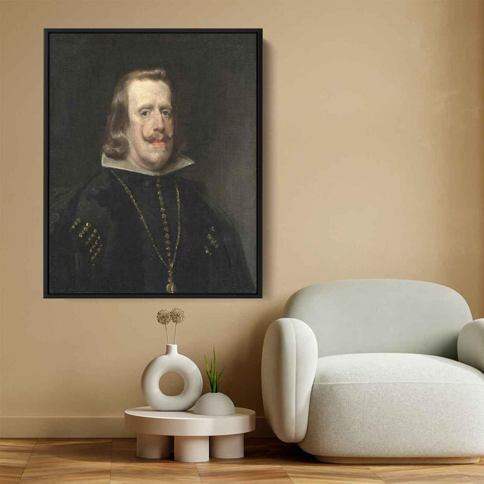 Portrait of Philip IV of Spain (1656) by Diego Velazquez - Canvas Artwork