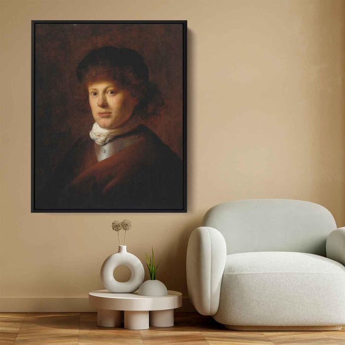 Portrait of Rembrandt van Rijn (1628) by Rembrandt - Canvas Artwork