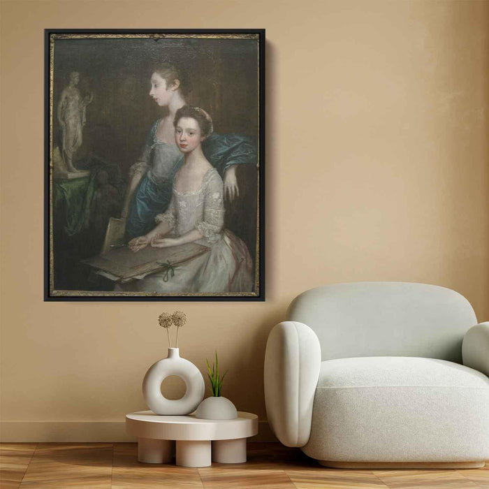 Portrait of the Artist's Daughters by Thomas Gainsborough - Canvas Artwork