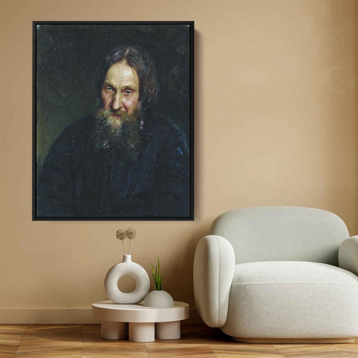 Portrait of Vasily Kirillovich Syutayev (1882) by Ilya Repin - Canvas Artwork