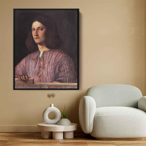 Portrait of young man (Giustiniani Portrait) (1504) by Giorgione - Canvas Artwork